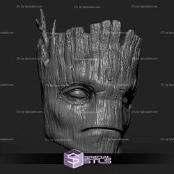 Custom Head STL Groot Guardians Galaxy 3