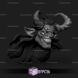 Custom Head STL Trigon Demon