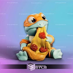 Chibi TMNT Pizza Michelangelo 3D Printer Files