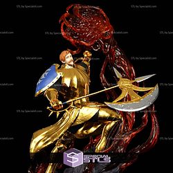Escanor Golden Armor Diorama 3D Printer Files