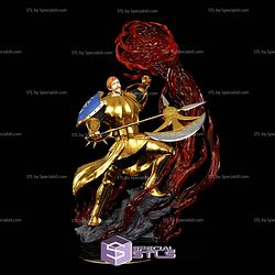Escanor Golden Armor Diorama 3D Printer Files