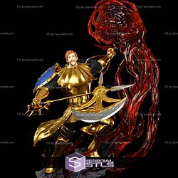 Escanor Golden Armor Diorama 3D Printer Files