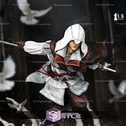 Ezio Auditore in Action Roof 3D Printer Files