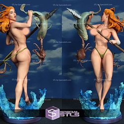 Fishing Girl Fanart 3D Printer Files