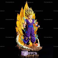 Gohan SSJ2 Power Injury 3D Printer Files