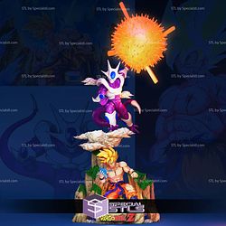 Goku vs Cooler New Battle 3D Printer Files