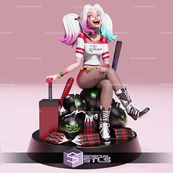 Harley Quinn Modern on Bomb 3D Printer Files