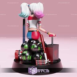 Harley Quinn Modern on Bomb 3D Printer Files