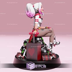 Harley Quinn Modern on Bomb 3D Printer Files
