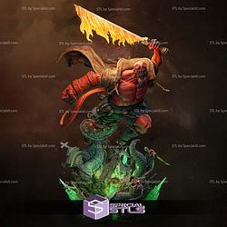 Hellboy Burn Sword Diorama 3D Printer Files