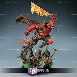Hellboy Burn Sword Diorama 3D Printer Files