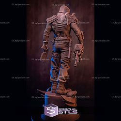 Judge Dredd with Enemy Head 3D Printer Files