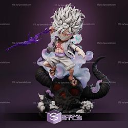 Luffy Cloud Thunder Chibi 3D Printer Files