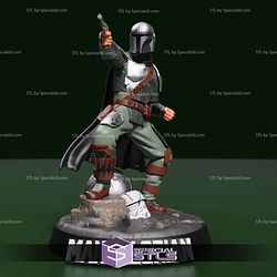 Mandalorian with Handgun 3D Printer Files