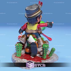 Mario on Yoshi Cowboy 3D Printer Files