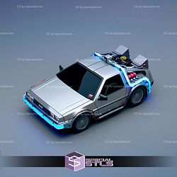 Model Kit Car STL Files DMC Delorean Back to Future