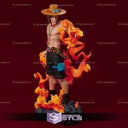 Portgas D Ace Fire Surround 3D Printer Files