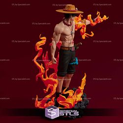 Portgas D Ace Fire Surround 3D Printer Files