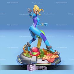 Samus Aran Zero Suit Pointing 3D Printer Files