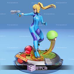 Samus Aran Zero Suit Pointing 3D Printer Files