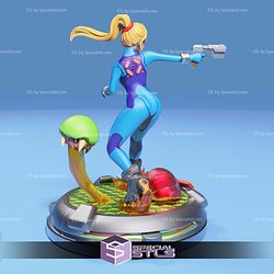 Samus Aran Zero Suit Pointing 3D Printer Files