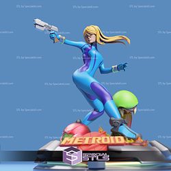 Samus Aran Zero Suit Pointing 3D Printer Files