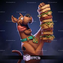 Scooby Doo with Extreme Big Hamburger 3D Printer Files