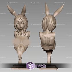 Stepgirl Rabbit Bust 3D Printer Files