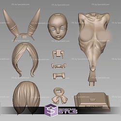 Stepgirl Rabbit Bust 3D Printer Files