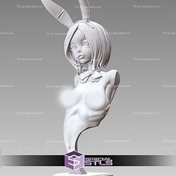 Stepgirl Rabbit Bust 3D Printer Files