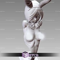 Stepgirl Rabbit Bust 3D Printer Files
