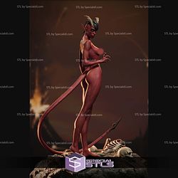 Succubus Naked from Hell 220mm 3D Printer Files