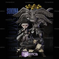 Sukuna Ryomen and Mahoraga Chibi 3D Printer Files