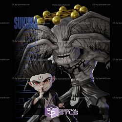 Sukuna Ryomen and Mahoraga Chibi 3D Printer Files
