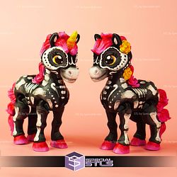 Super Basic STL Cute Flexi Spooky Unicorn