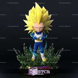 Super Saiyan 3 Vegeta Chibi 3D Printer Files
