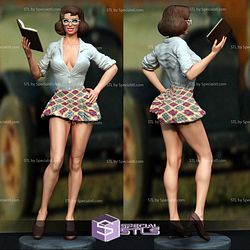 Teacher Pin Up 3D Printer Files