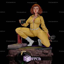 April O Neil in Suit Sexy Pose 3D Printer Files