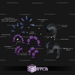 Cosplay STL Files Evil Lyn Helmet V2