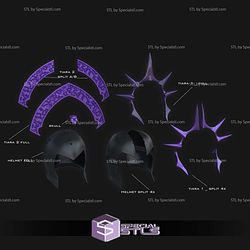 Cosplay STL Files Evil Lyn Helmet V3