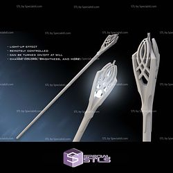 Cosplay STL Files Gandalf the White Light Up Staff