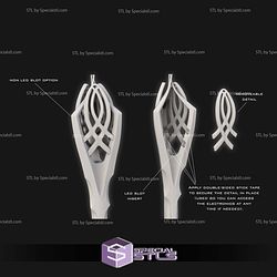 Cosplay STL Files Gandalf the White Light Up Staff