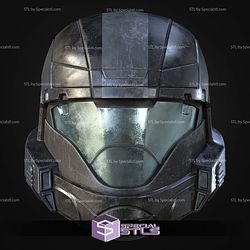 Cosplay STL Files Helldivers 2 A-9 Helljumper Helmet