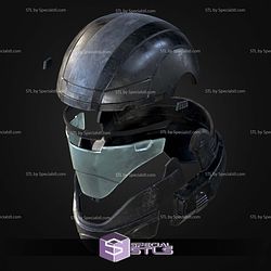 Cosplay STL Files Helldivers 2 A-9 Helljumper Helmet
