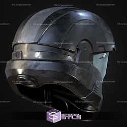 Cosplay STL Files Helldivers 2 A-9 Helljumper Helmet