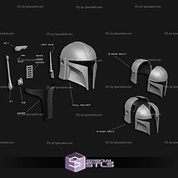 Cosplay STL Files Mandalorian Grogu Helmet