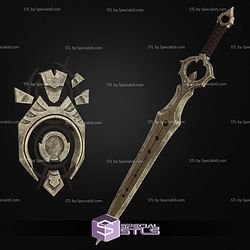 Cosplay STL Files Raidriar Sword and Shield