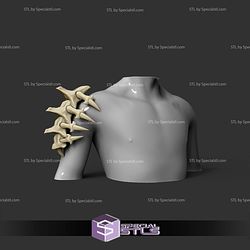 Cosplay STL Files Shoulder Spine