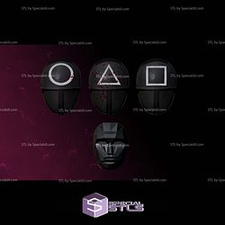 Cosplay STL Files Soldiers and Frontman Squid game Mask