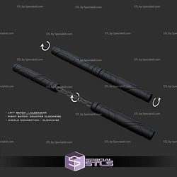 Cosplay STL Files The Batman Baton Functional